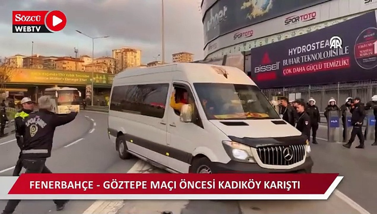 Fenerbahçe ile Göztepe taraftarları arasında gerginlik