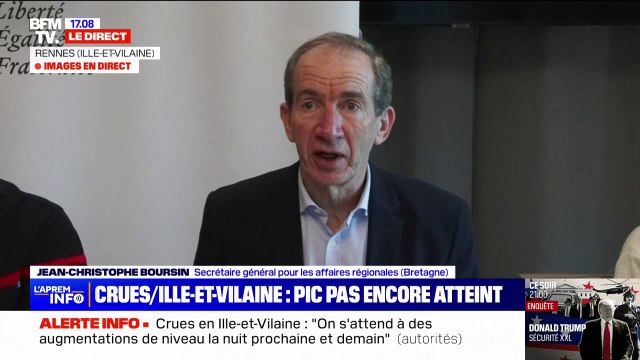 Crues en Ille-et-Vilaine: le secrétaire général pour les affaires régionales évoque une situation inédite depuis une quarantaine d'années
