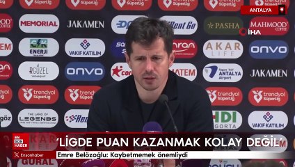 Emre Belözoğlu: Kaybetmemek önemliydi