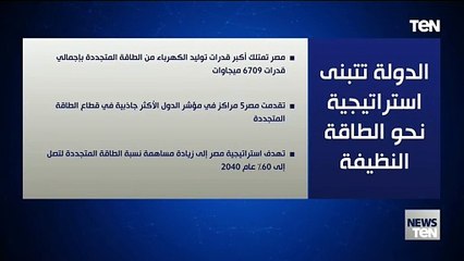 الدولة تتبنى استراتيجية نحو الطاقة النضيفة