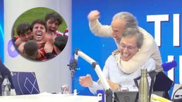 Así se vivió en la COPE el tanto de Manu Lama, hijo de Manolo Lama