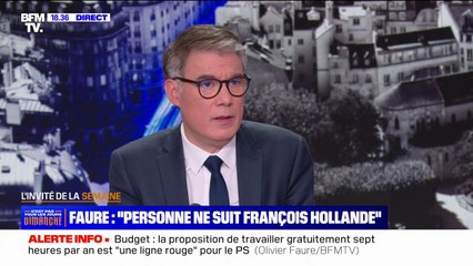 Olivier Faure (PS): "Personne ne suit François Hollande (...) je ne pense pas qu'il soit celui auquel tout le monde cherche à se rallier"