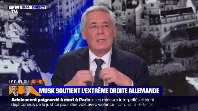 Soutien d'Elon Musk à l'extrême droite allemande: Il veut pouvoir manipuler les peuples et les nations , estime Henri Guaino, ancien député LR