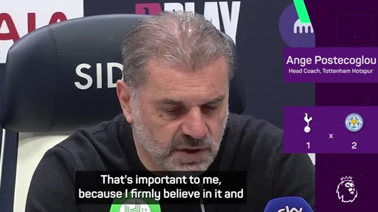 Postecoglou confident Spurs can change poor form around