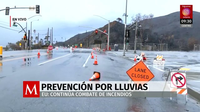 Lluvias en Los Ángeles podrían provocar deslaves de desechos y ceniza de incendios