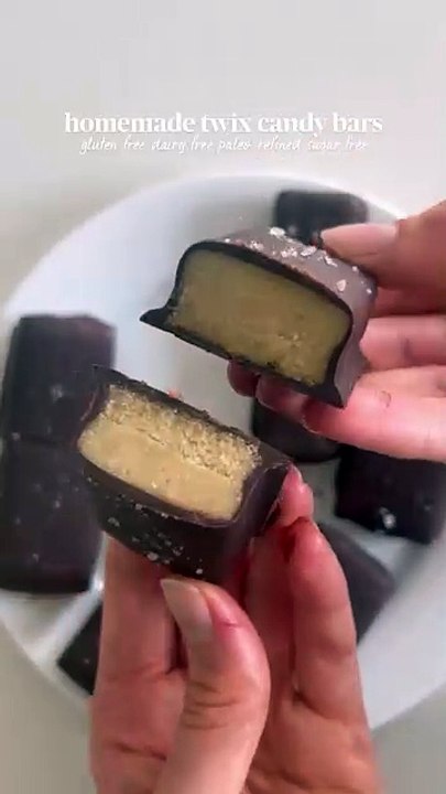 homemade twix candy bars