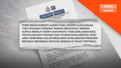 PDRM ketatkan prosedur keselamatan sempena lawatan Presiden Indonesia
