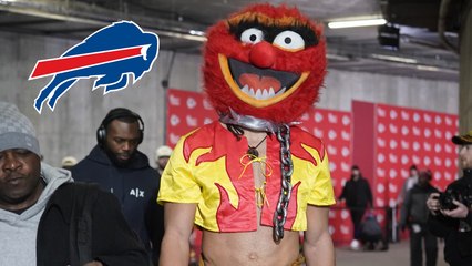NFL: Mack Hollins, receptor de los Bills, llega vestido como un Muppet a la final de la AFC