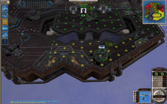 Massive Assault Network 2 (TBS game): map Station Thunder, playing on Linux (Lutris, Wine, Conty)
