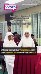 Sebaknya hati melihat kasih seorang ibu yang menemani anaknya di hari pernikahan.