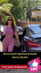 Nora Fatehi Spotted Outside Dance Studio