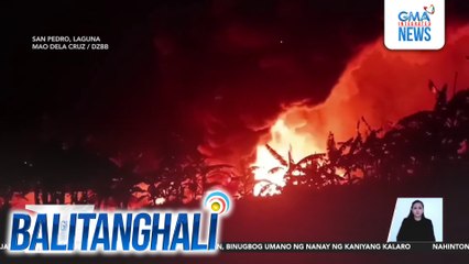 13 bodega, nasunog; Bodega ng motor oil, nagdulot ng oil spill sa San Isidro River | Balitanghali
