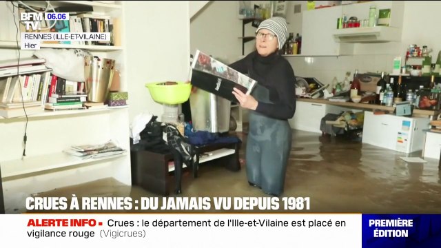 Il faut partir : les images de Rennes sous les eaux, qui connaît une crue inédite depuis 1981