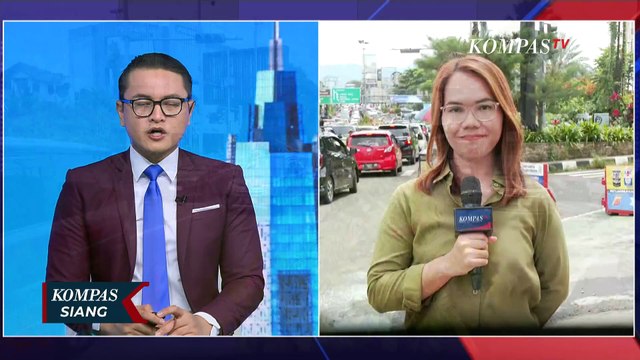 Pantauan Lalu Lintas Kendaraan Menuju Kawasan Puncak, Jalan Masih Macet