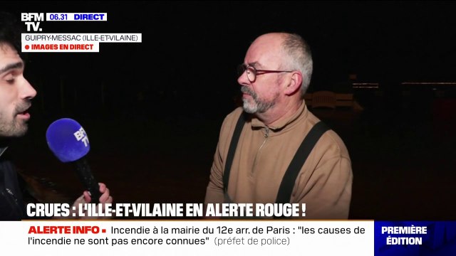 On a battu 2001 : des crues historiques en cours dans l'Ille-et-Vilaine, le département placé en vigilance rouge