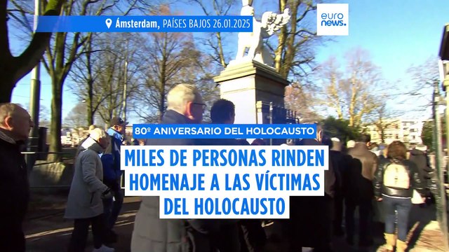 Homenaje a las víctimas del exterminio nazi en el 80 aniversario del Holocausto