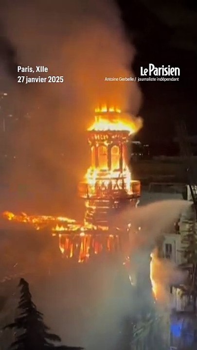 Incendie à la mairie du XIIe arrondissement de Paris : la flèche fortement endommagée