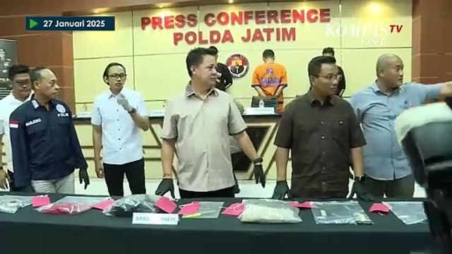 Polisi Tunjukkan Koper Merah hingga Barang Bukti Pelaku Kasus Mutilasi Wanita di Ngawi