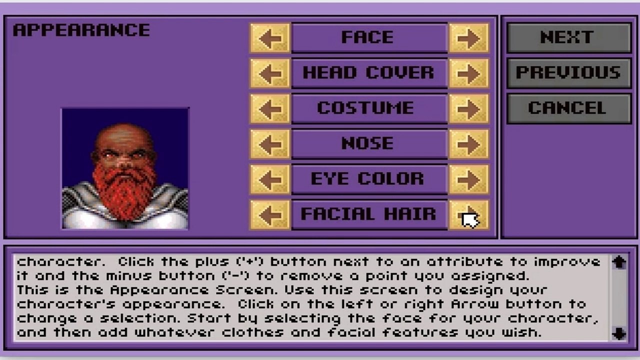 Ruins Of Cawdor - character creation