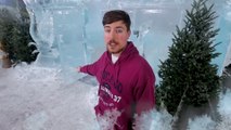 I Survived 24 Hours Straight In Ice | Mr Beast |