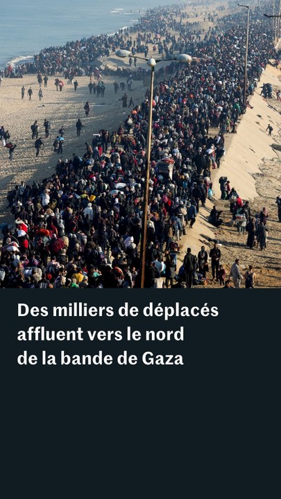 Des milliers de Palestiniens affluent vers le nord de la bande de Gaza