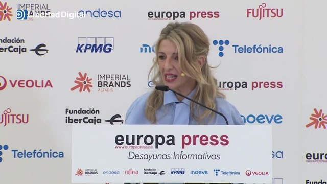 Yolanda Díaz sigue en su empeño de rebajar la jornada laboral: Es un proyecto de país