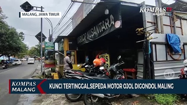Sepeda Motor Milik Pengemudi Ojol Digondol Maling di Warung Kopi