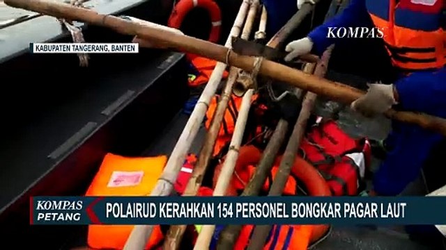 Update Pembongkaran Pagar Laut di Tangerang, Petugas: Masih Sisa 11,5 KM | PAGAR LAUT
