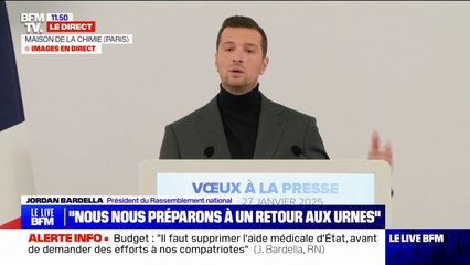 Bruno Retailleau "est condamné à être le ministre de la parole", affirme Jordan Bardella (RN)