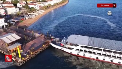 Adalar’daki müsilaj tehdidi görüntülendi