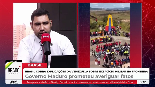 VENEZUELA FAZ EXERCÍCIO MILITAR NA FRONTEIRA; BRASIL COBRA EXPLICAÇÕES