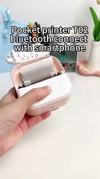 Portable Mini Thermal Label Printer Home Photo Printer