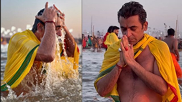 Maha Kumbh 2025: Comedian Sunil Grover Takes A Holy Dip In Sangam Video Viral, Public Reaction