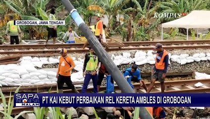PT KAI Kebut Perbaikan Rel Kereta Ambles di Grobogan, Targetkan Selesai dalam 10 Hari