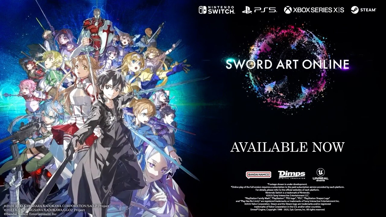 Sword Art Online Fractured Daydream Official M Character Trailer
