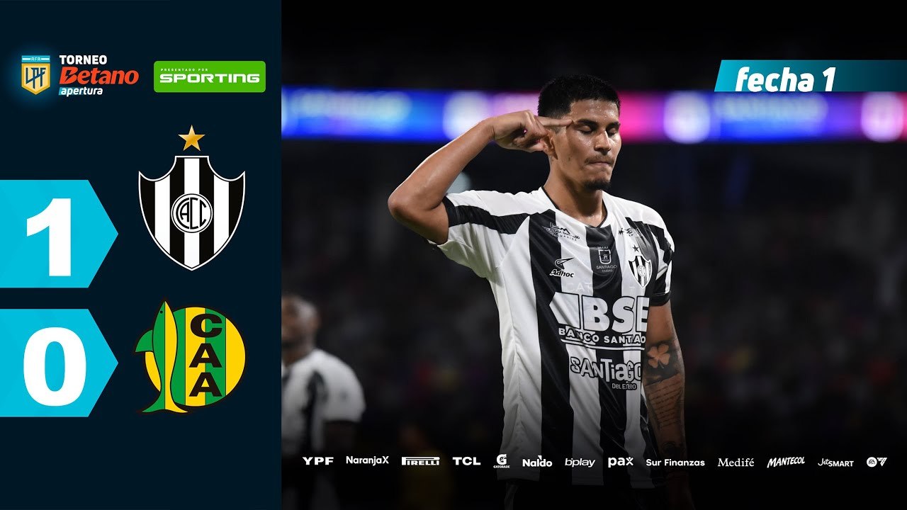 Central Córdoba vs Aldosivi (1-0) | LPF Torneo Apertura 2025 | Fecha 1