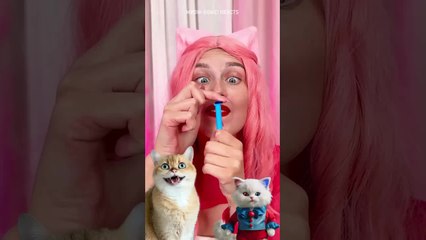 MEOW😻 Homemade Magic Balloon 🎈✨ #diy