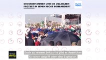 Haben Großbritannien und die USA wirklich einen Protest im Jemen bombardiert?