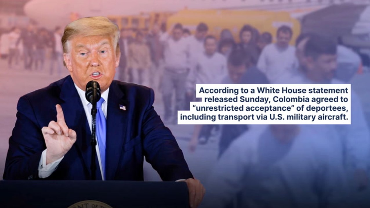 Trump Withdraws 50% Tariff Threat On Colombian Imports After Reaching Deportation Agreement