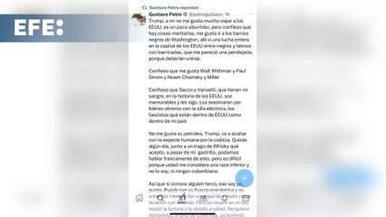 Petro le dice a Trump que no le teme a un golpe de Estado y que las Américas lo apoyarán