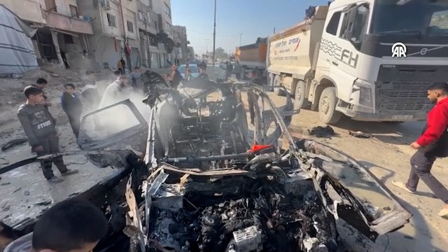 İsrail Batı Şeria'da bir araca İHA saldırısı düzenledi