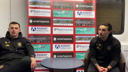 Petersfield Town co-managers post-Pagham