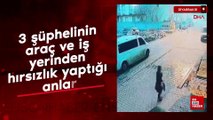 Diyarbakır’da 3 şüphelinin, araç ve iş yerinden hırsızlık yaptığı anlar