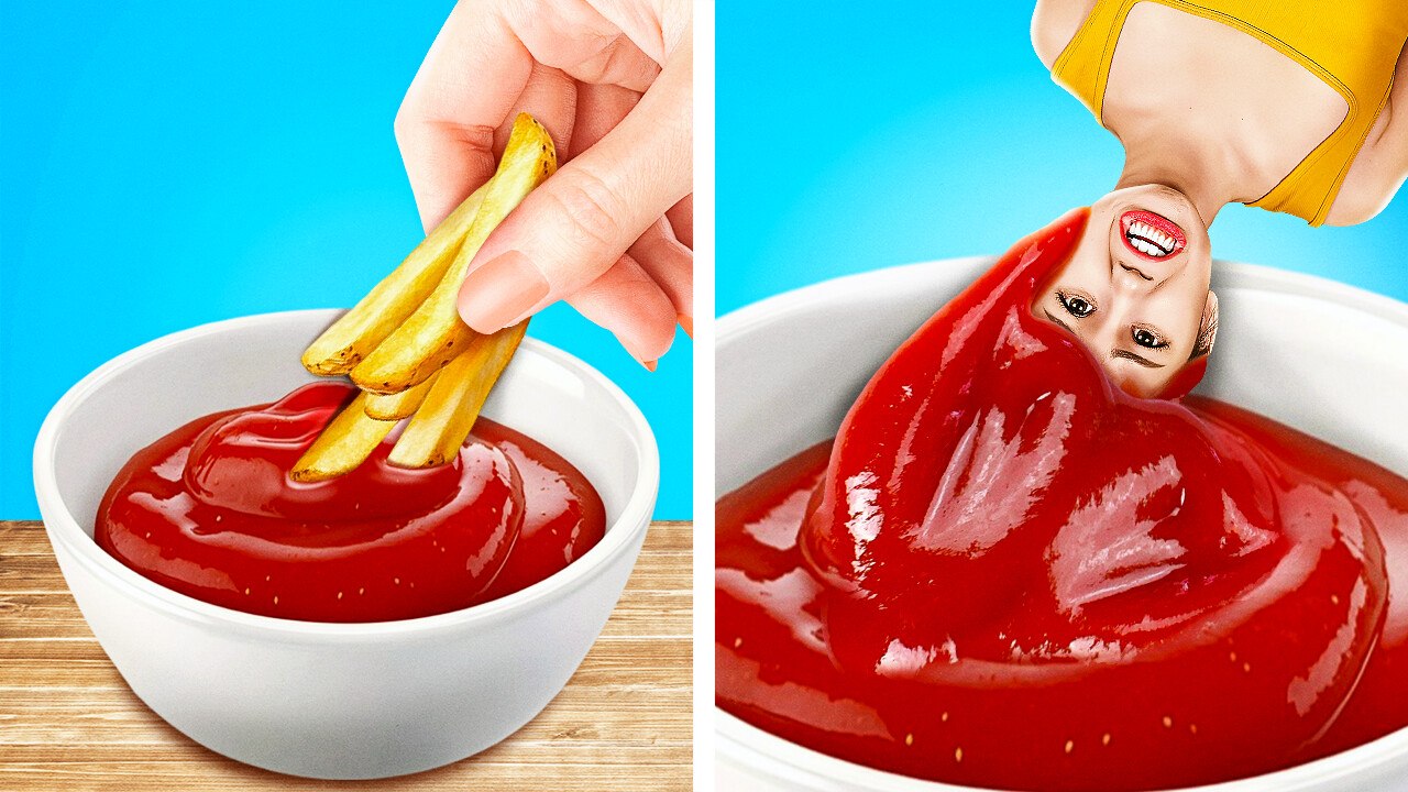 QUE SE PASSE-T-IL SI LA NOURRITURE EST DES GENS ? Situations Vraiment Comiques par 123 GO!