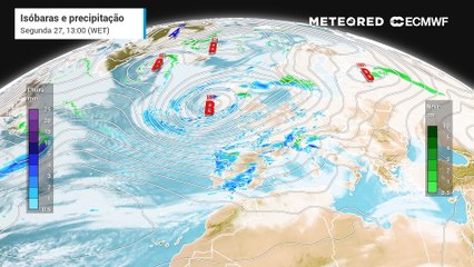 Depois de Herminia, uma nova depressão afetará a Portugal na quarta-feira