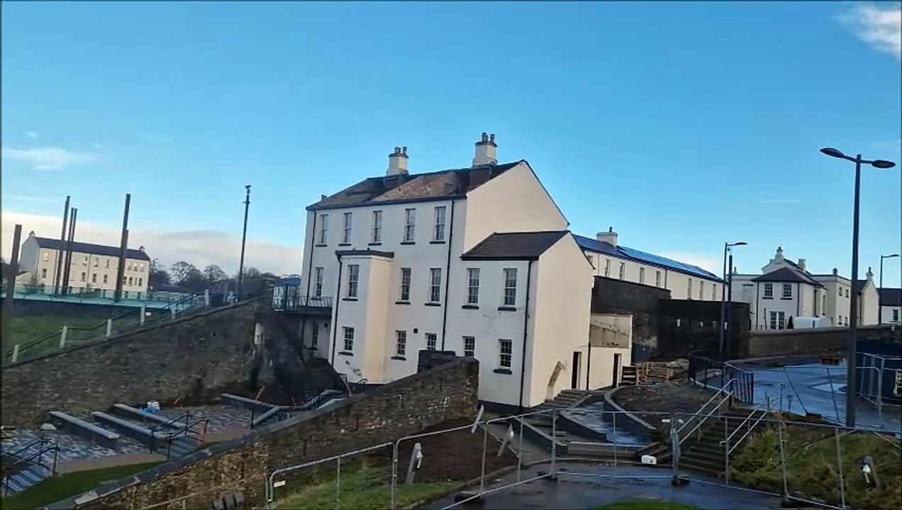 Storm Éowyn causes damage to buildings at Ebrington Square
