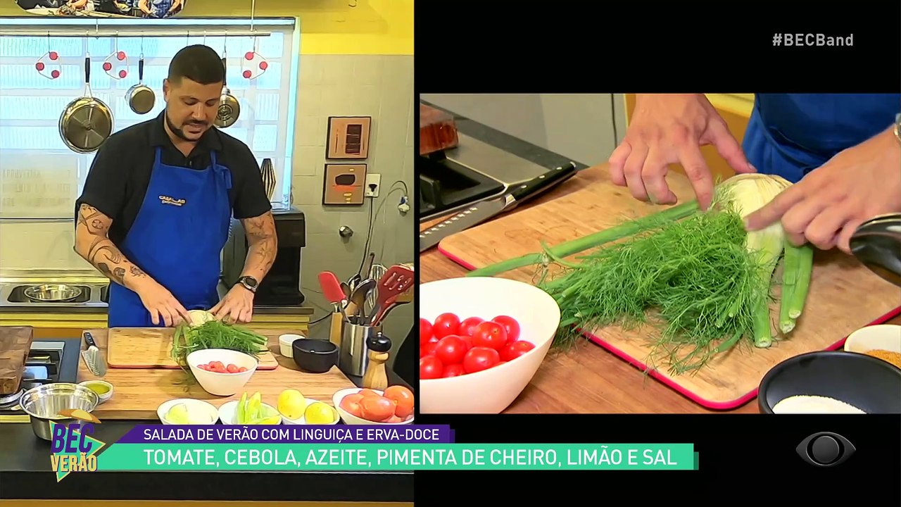 Salada de linguiça? Chef Raul Lemos ensina a fazer receita refrescante para o verão