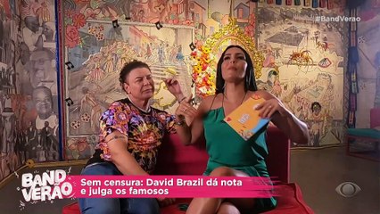 Sem censura: David Brazil dá nota e julga famosos
