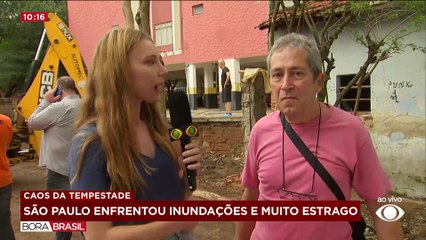 Vídeo mostra correnteza no Beco do Batman após chuvas em SP