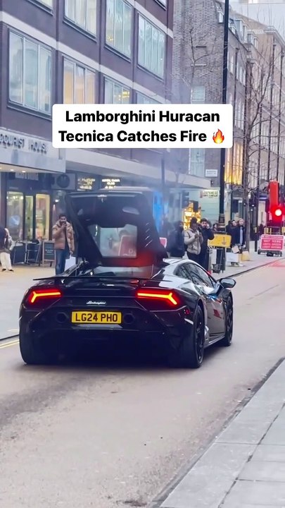 Lamborghini Huracán incêndio